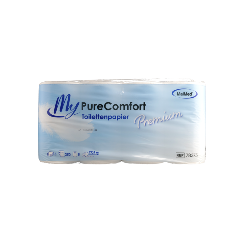 MyPureComfort Toilettenpapier 250 Blatt 3 lagig Premium" Hochweiß